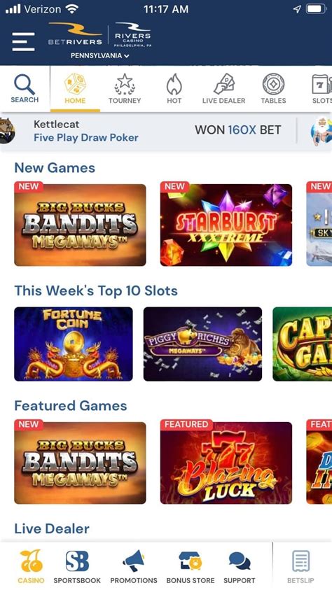 betrivers casino app download